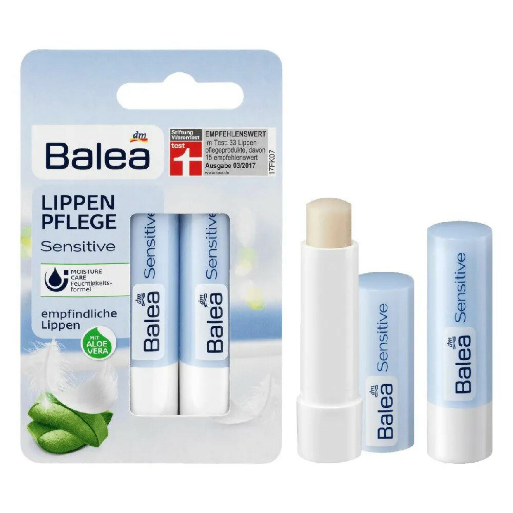 德國 芭樂雅 Balea 無色蘆薈護唇膏 2入