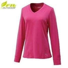 [ FIT 維特 ] 女 遠紅外線 V領 立領 保暖內衣 / 衛生衣 / 內著 / 刷毛 / EW250