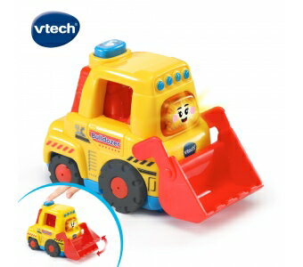 《英國 Vtech》嘟嘟車系列 嘟嘟聲光互動車-堆土機 東喬精品百貨