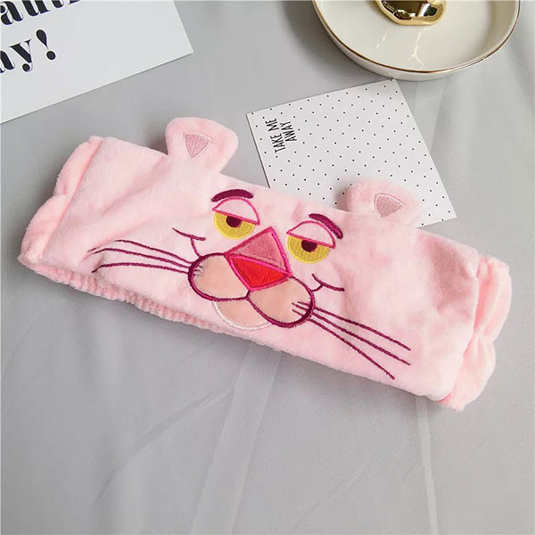 頑皮豹 髮帶 粉紅豹 頭飾 髮夾 洗臉髮帶 化妝 可愛 毛巾髮帶 髮圈 髮箍 ANNA S.99 3