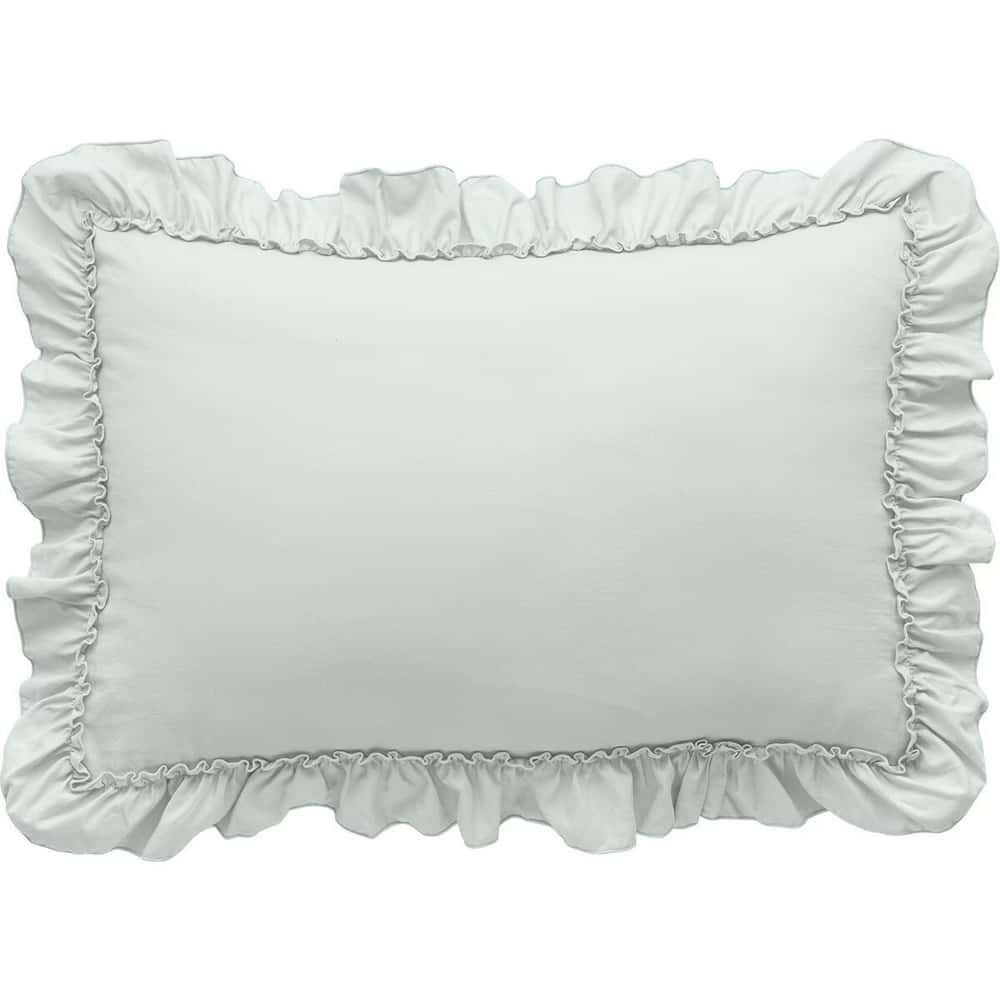 【DECO HOME商品】枕套 有褶邊 WASH F6 GR NITORI宜得利家居