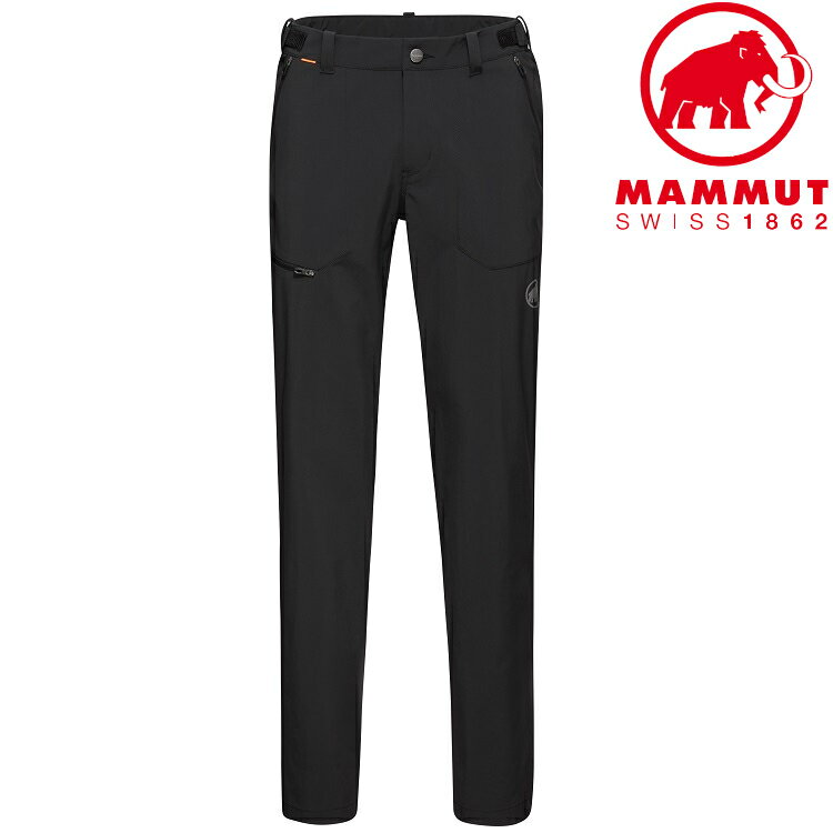 Mammut 長毛象 Runbold 男款 登山褲/休閒褲/排汗褲/薄長褲 1022-01670 0001 黑色