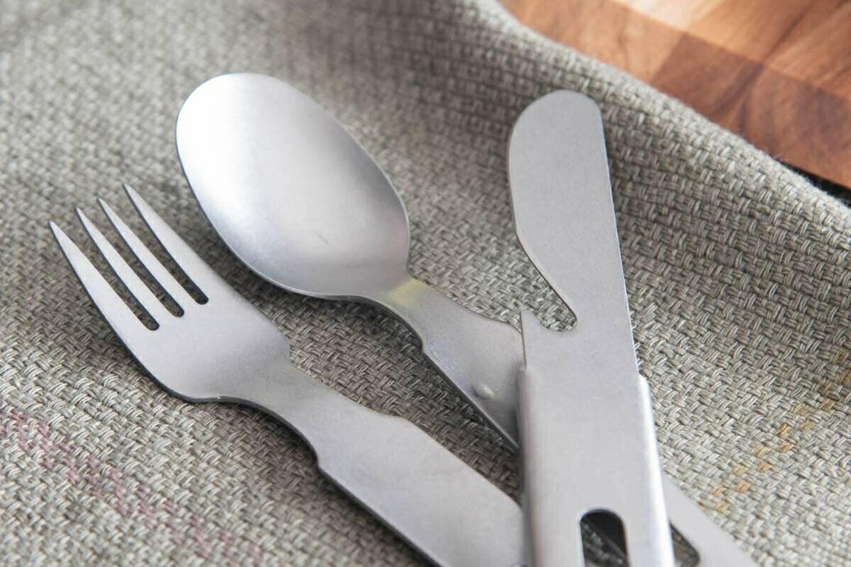 日本 燕三條 刀叉匙3件餐具組 開瓶器 露營戶外 環保餐具 高桑金屬 餐具 環保餐具 開瓶器