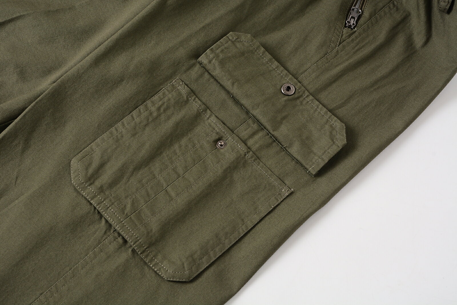 夏季休閑褲中褲多口袋耐穿耐磨工作褲男士寬松直筒七分褲純棉短褲 4