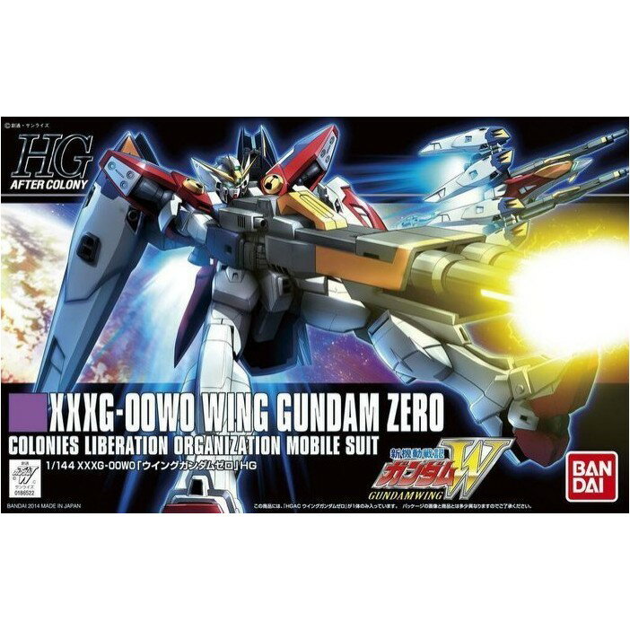 【鋼普拉】現貨 BANDAI 鋼彈W HG 1/144 #174 WING GUNDAM ZERO 飛翼零式鋼彈