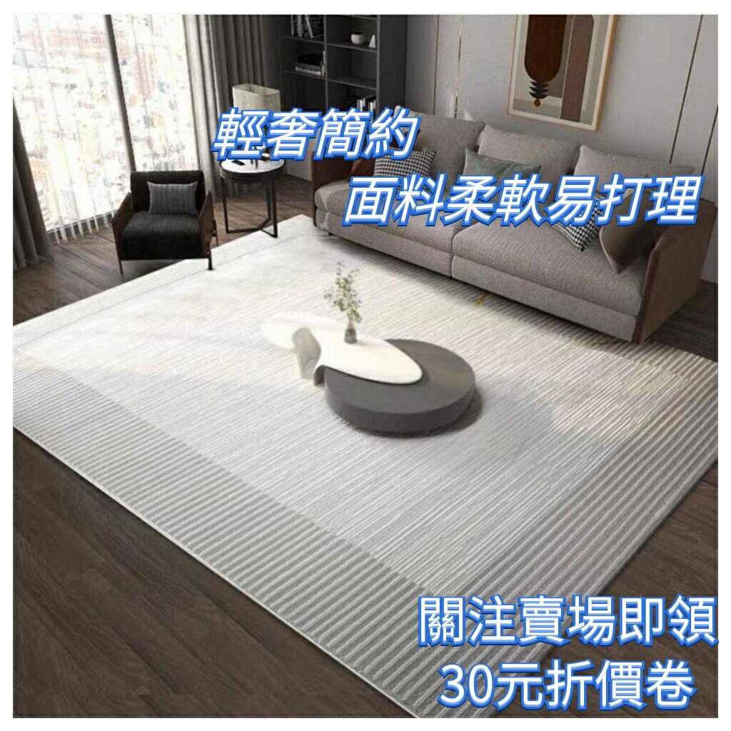 熱銷活動款 2023新款 灰色高級 輕奢極簡風 現代簡約 大客廳地毯 沙發茶几墊子 客廳地毯 大地毯 可訂製