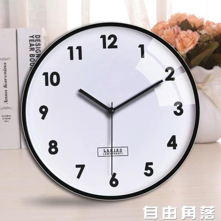 LAMIKO靜音掛鐘客廳鐘錶時鐘北歐式簡約家用掛錶創意石英鐘錶牆鐘
