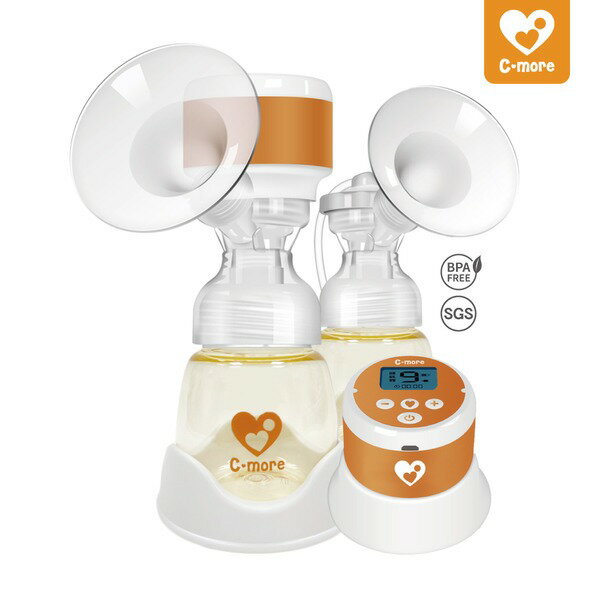 C-more C1三合一雙邊電動吸乳器(小橙樂)★衛立兒生活館★