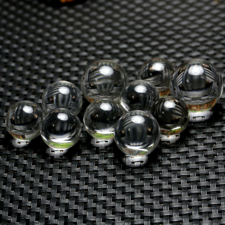 透明天然白水晶球直徑8~45毫米白晶小球有棉絮