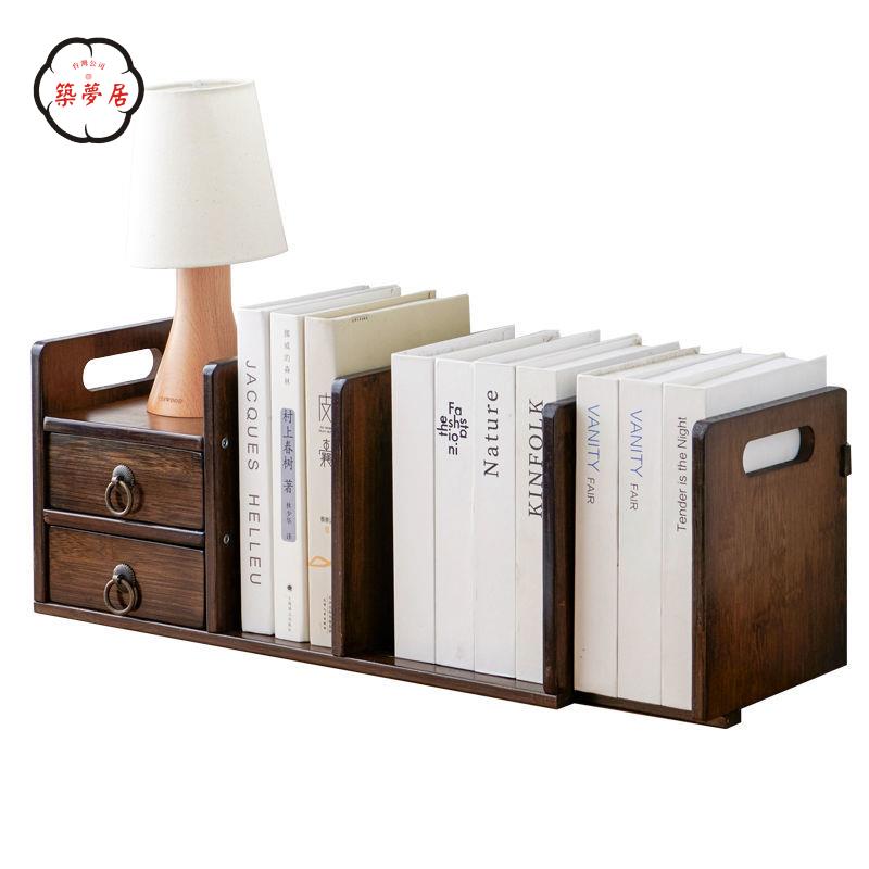 書架 桌上書架 收納架 實木書架 桌面收納置物架 簡約創意小書櫃 多層學生兒童 飄窗落地 家用特惠/全館折扣 免運 可開發票 z5416