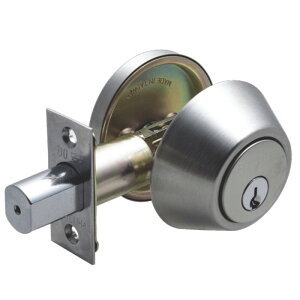 加安 D262 雙面鎖匙功能 輔助鎖 房門鎖 不銹鋼磨砂色 60mm 門厚35~45mm 一般鑰匙