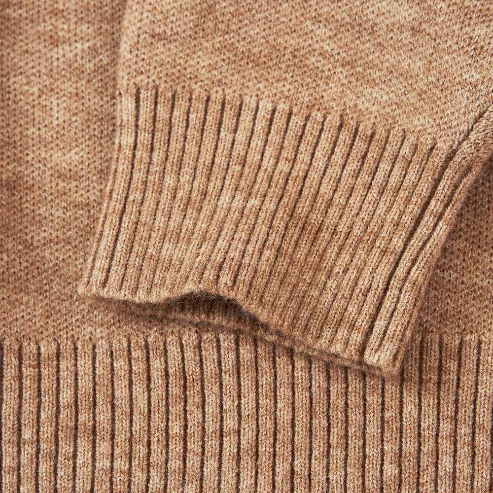 中性款 男女 寬版 毛衣 大學T 線衫 LOGO 上衣 咖啡 (580026) 【5th STREET】【APP下單天天10%回饋】 治裝激推 最高折426 8