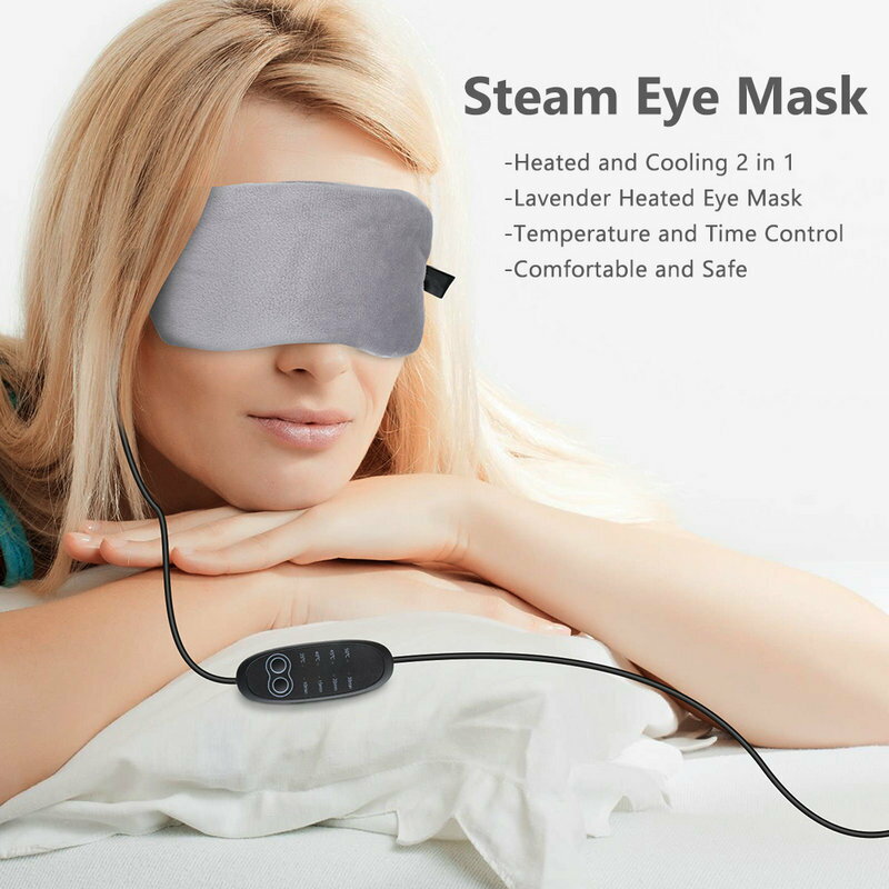 爆品蒸汽熱敷眼罩四檔溫控 充電加熱睡眠眼罩冰敷發熱眼貼