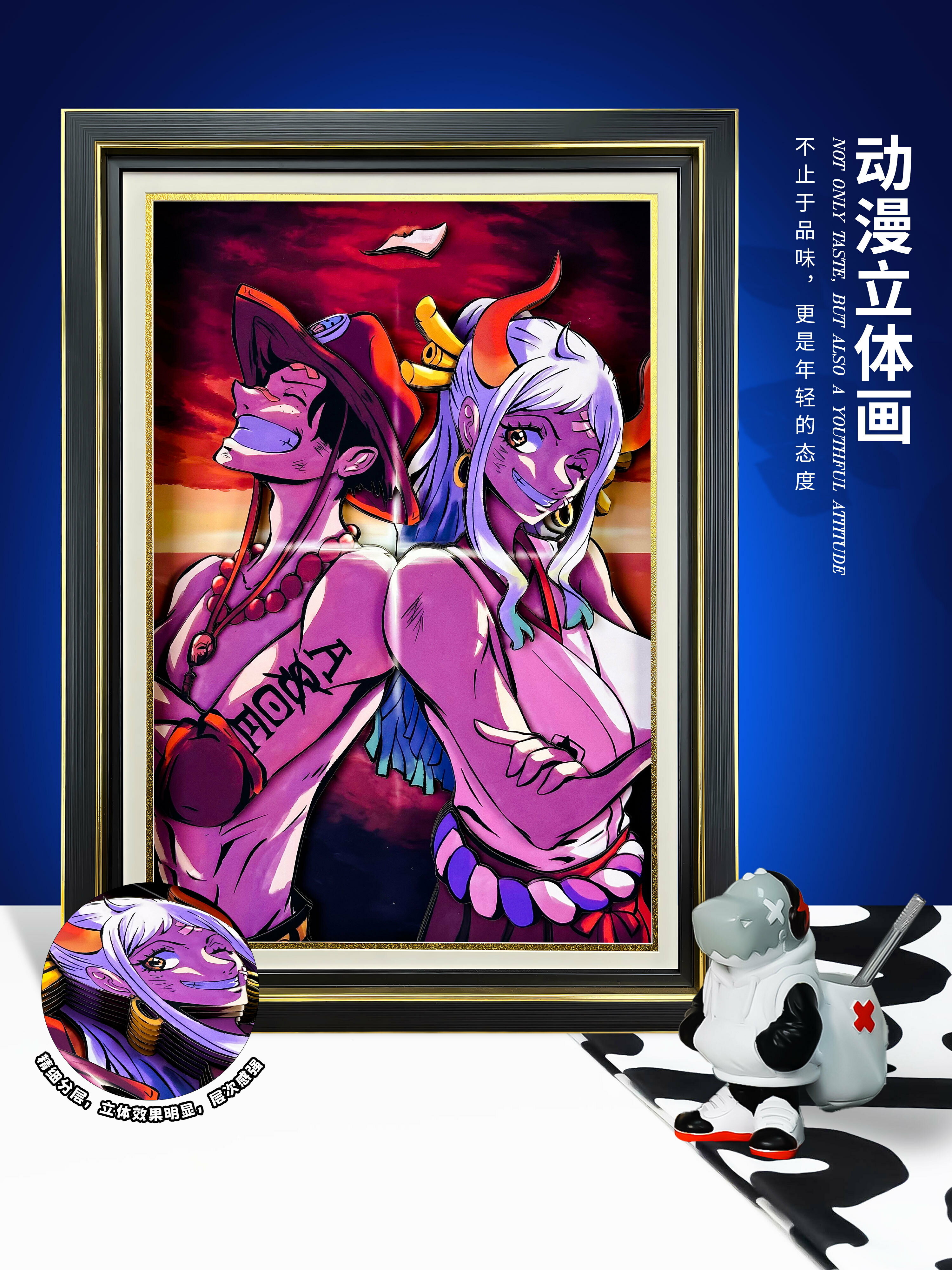 【支援客製】免運 開發票 海賊王手辦大和盲盒艾斯拼圖周邊動漫立體畫航海王生日禮物男生 動漫掛畫