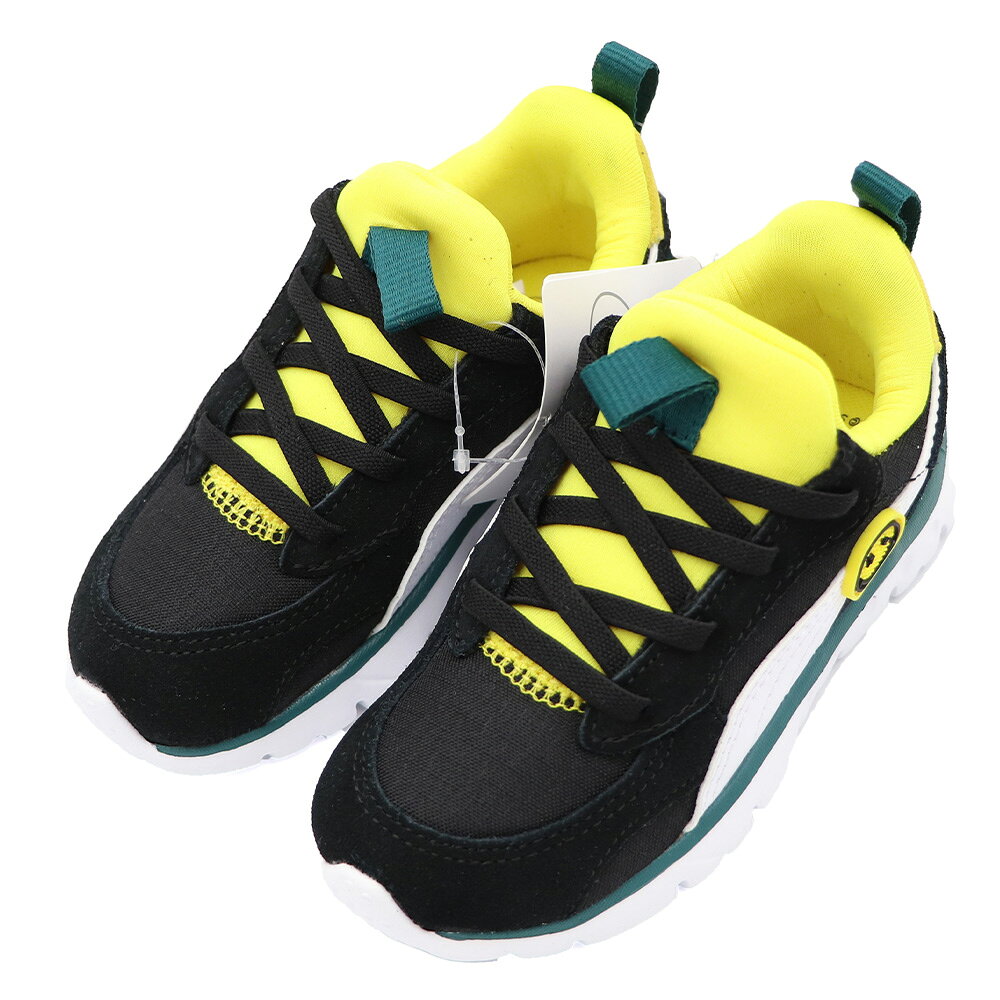 PUMA WR Flex Slip On SMLEYWRLDInf 套入式 笑臉 小童 黑黃綠 R8730 (3876801)
