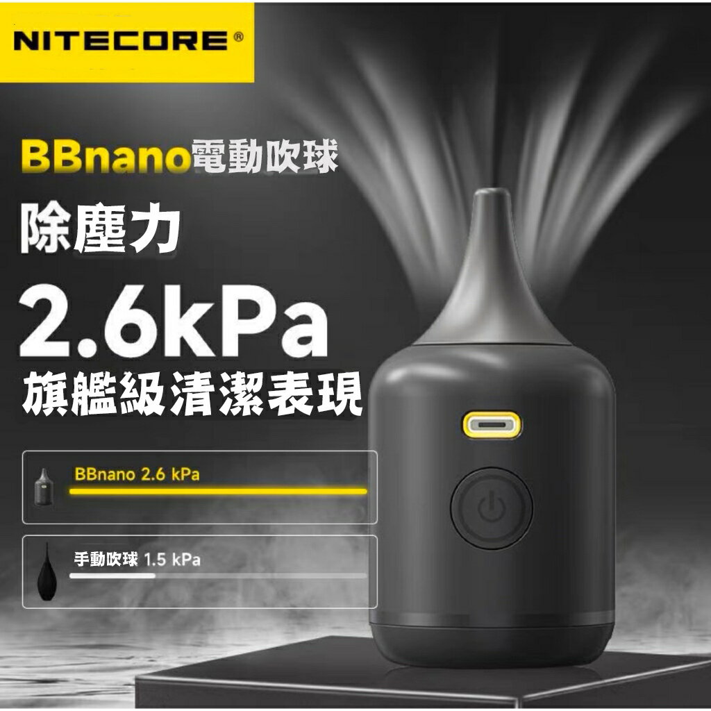 【eYe攝影】現貨 Nitecore BB nano 電動吹塵器 吹吸合一 相機吹球 相機清潔 清潔攝影器材 鍵盤除塵