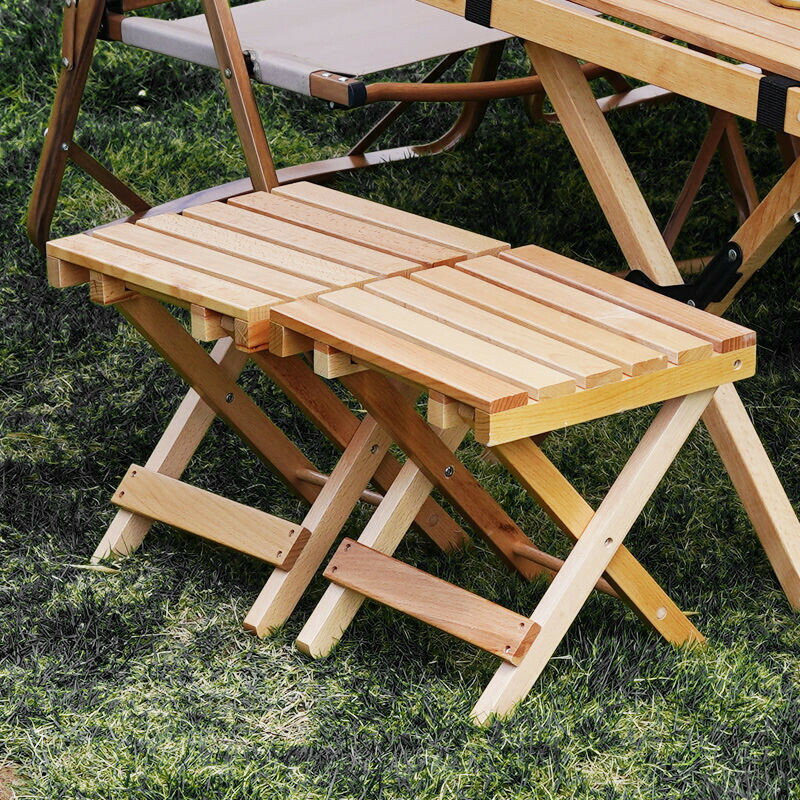 實木可折疊凳子便攜式馬紮小闆凳省空間傢用戶外露營野餐釣魚椅子