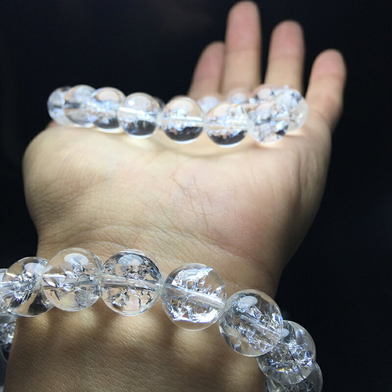 純天然阿賽斯萊特爆花晶白水晶喜馬拉雅覺醒能量石男女款時尚飾品 2