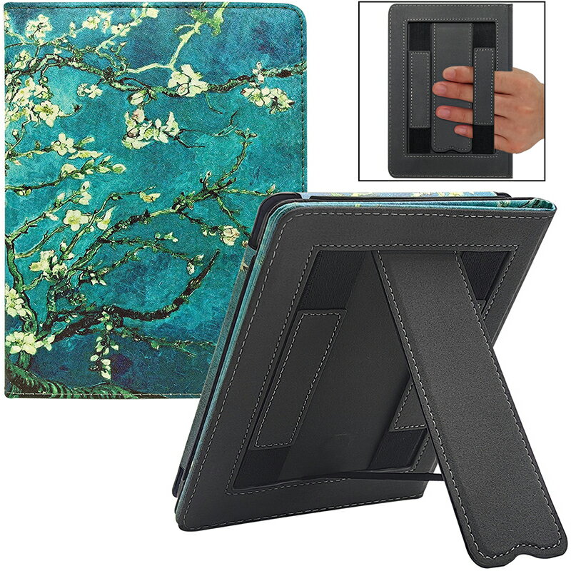 適用2020款樂天kobo Nia保護套6寸電子書皮套帶雙手持站立支架