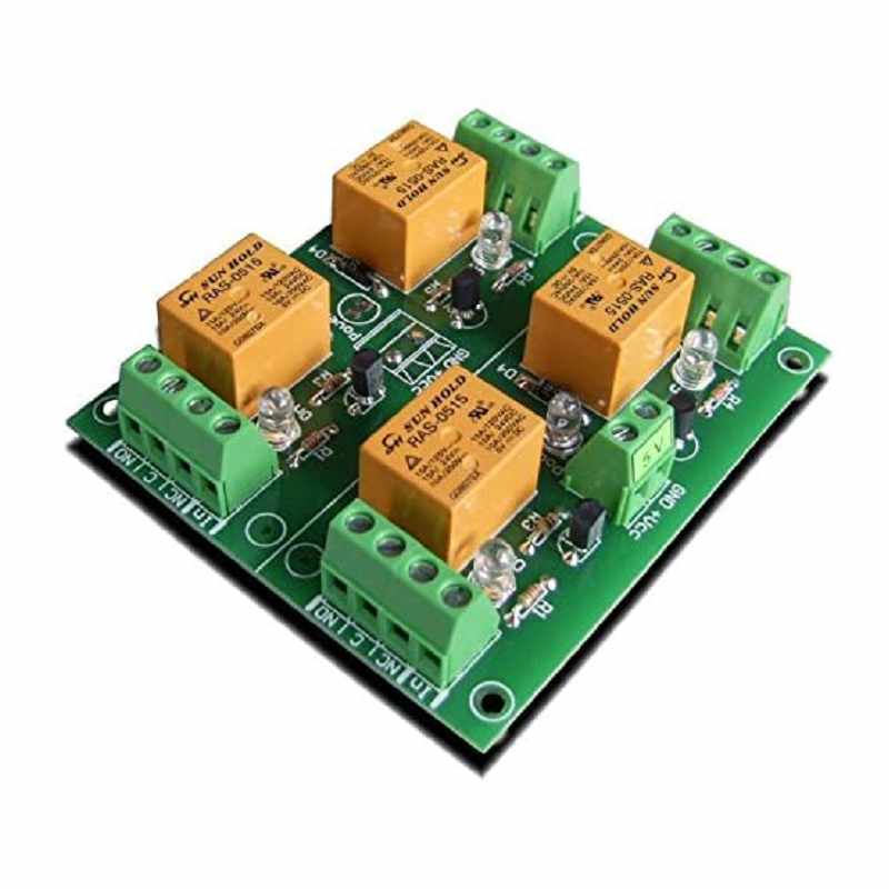 Denkovi 4 Channel 10A Relay Board 5VDC for Your Arduino or Raspberry PI, PIC, AVR, ARM [2美國直購]