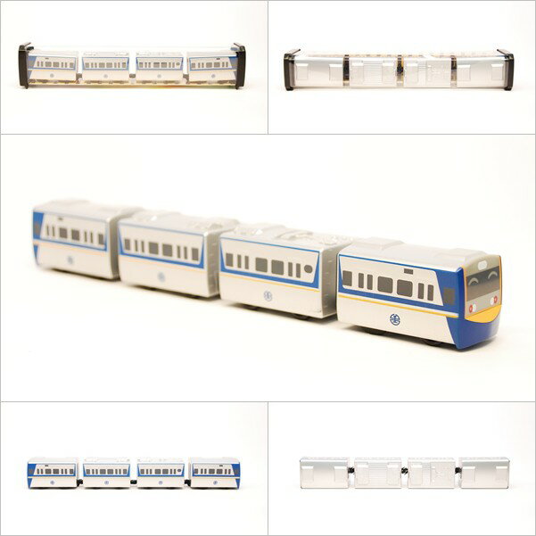 臺鐵阿福號區間車 EMU700型 鐵支路4節迴力小列車 迴力車 火車玩具 壓克力盒裝 QV006T1 TR臺灣鐵道