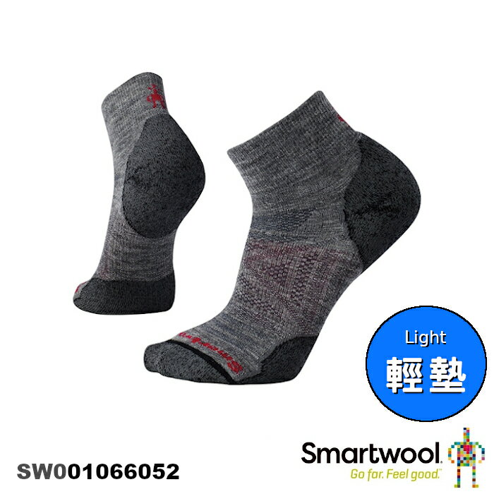 【速捷戶外】Smartwool 美麗諾羊毛襪 SW001066052 PhD戶外輕量減震低筒襪(中性灰)-男款 , 登山/健行/旅遊