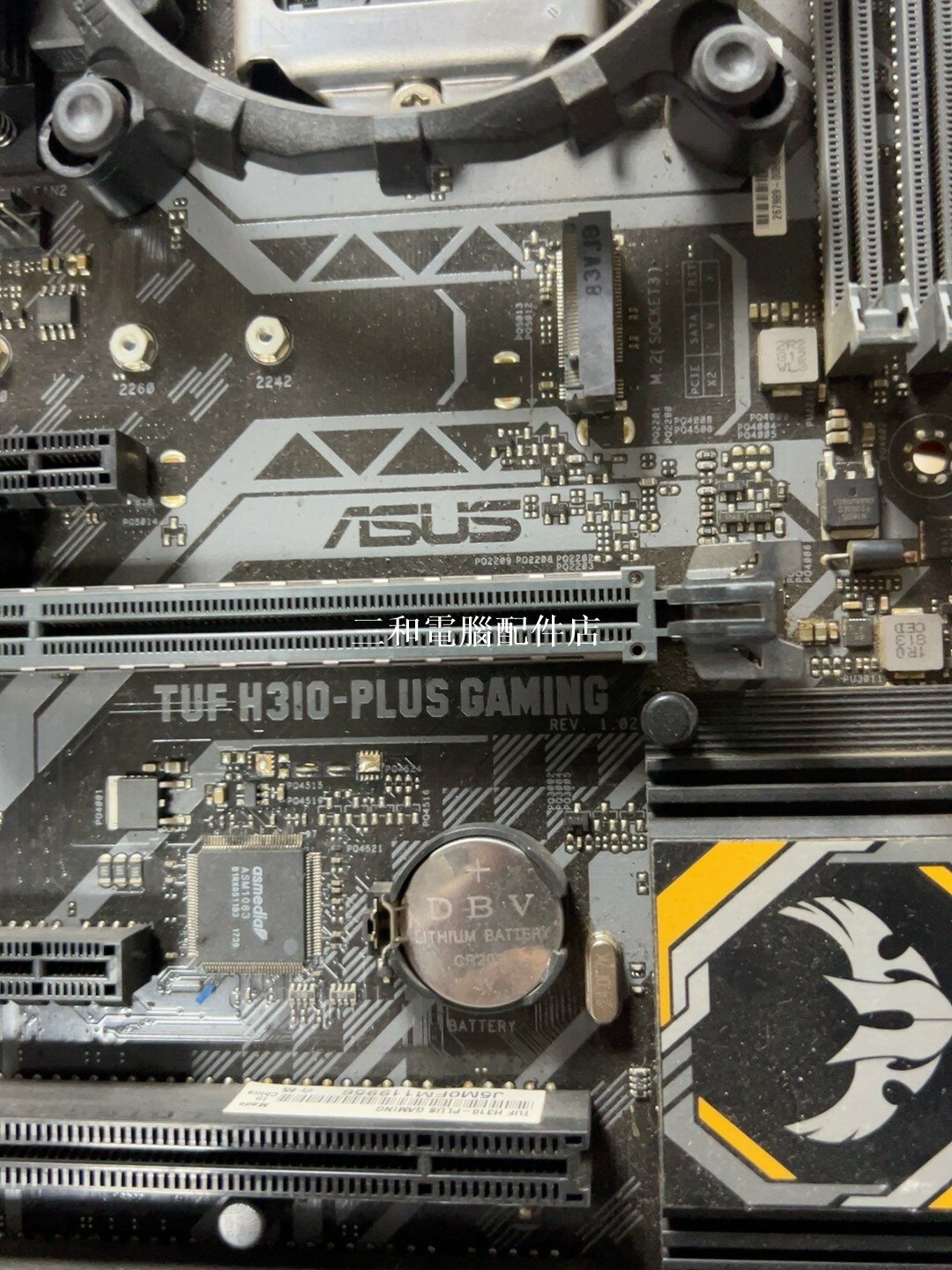 華碩TUF H310-PLUS GAMING主機板 網咖拆機 功能正常 無維修 輕微使用痕跡 支援第10代11代Intel CPU 實物拍攝 電競主機板