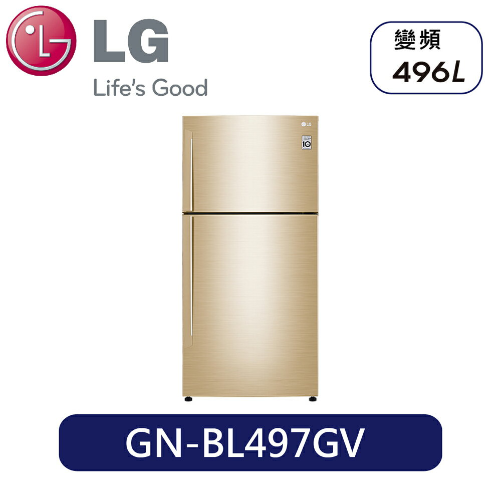 <br/><br/>  LG | 496L 直驅變頻上下門冰箱 / 光燦金 GN-BL497GV<br/><br/>