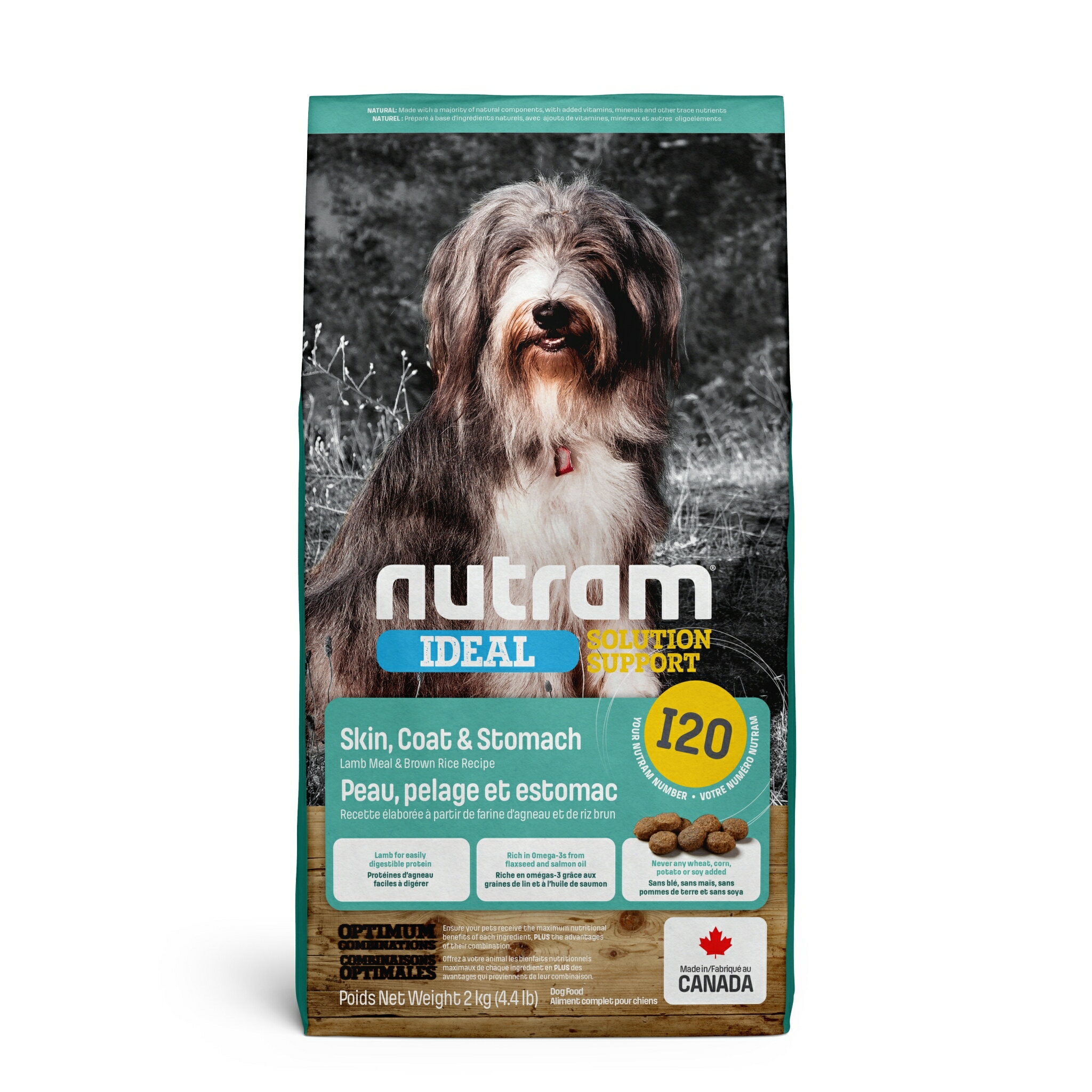 Nutram紐頓 - I20三效強化全齡犬(羊肉+糙米) 2Kg