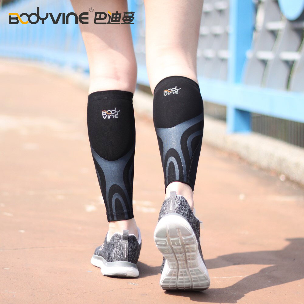 【BODYVINE巴迪蔓】超肌感貼紮小腿套(強效加壓)-1雙｜Power-Band多層次加壓穩固