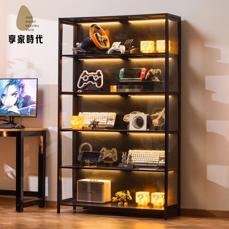 免運 手辦展示架 收納櫃 展示櫃 展示盒 盲盒收納展示架亞克力透明防塵手辦收納盒磁吸泡泡瑪特模型展示櫃 工廠直銷syqh