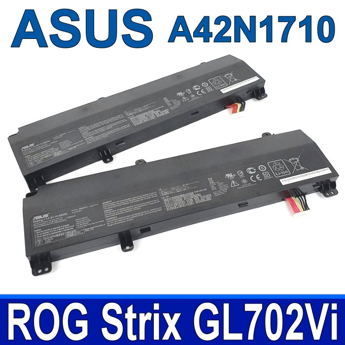 華碩 ASUS A42N1710 原廠電池 ROG Strix GL702 GL702V GL702Vi A42LM5H