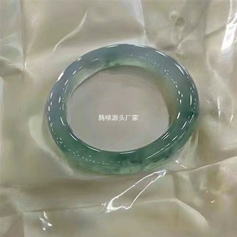 【現貨】批發緬甸冰種飄花翡翠玉手鐲女年輕款真玉石正圈玻璃種冰透玉【北歐家居生活】
