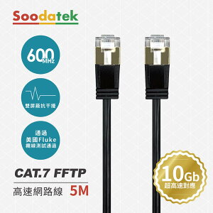 Soodatek CAT.7 FFTP雙屏蔽超高速網路線5M【九乘九購物網】