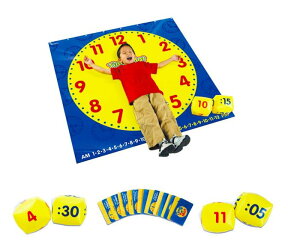 【晴晴百寶盒】美國進口 地板時鐘 時鐘地墊 好玩可愛益智玩具 益智遊戲 送禮禮物禮品 創意寶寶早教益智遊戲 W401