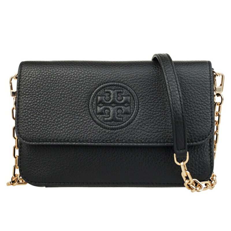 TORY BURCH 女士純色皮質鏈條單肩斜挎包 44593