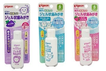 日本【Pigeon】親子潔牙凝露40ml 6個月以上