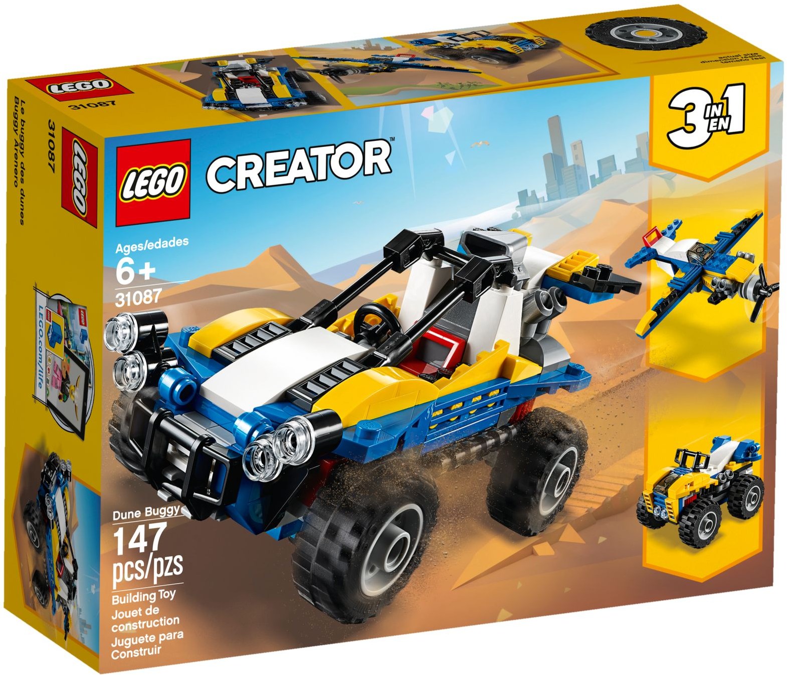 ☆勳寶玩具舖【現貨】LEGO 樂高 CREATOR 系列 "3 in 1" 31087 Dune Buggy