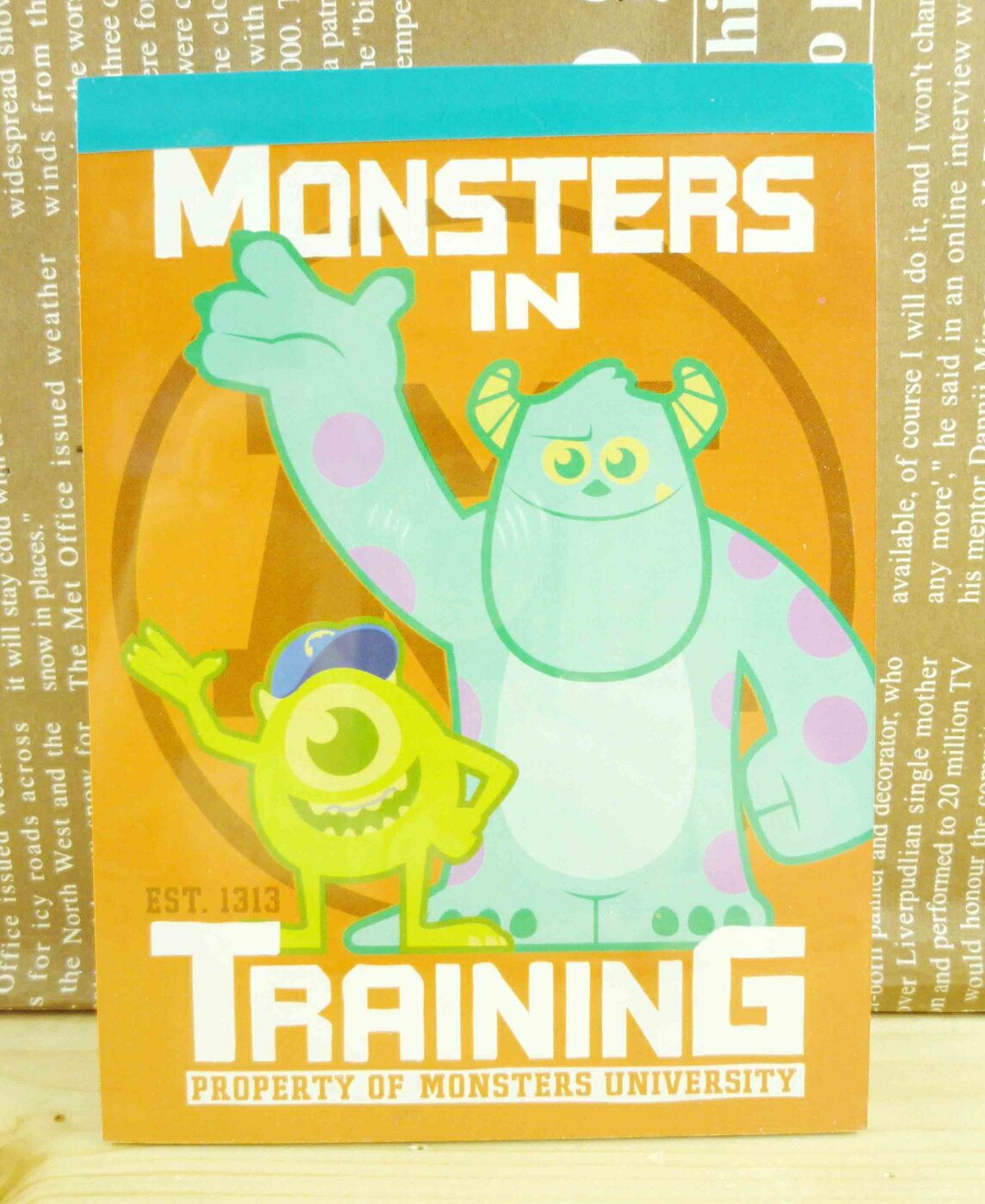 【震撼精品百貨】Monsters University 怪獸大學 便條本-大眼仔圖案-橘色 震撼日式精品百貨