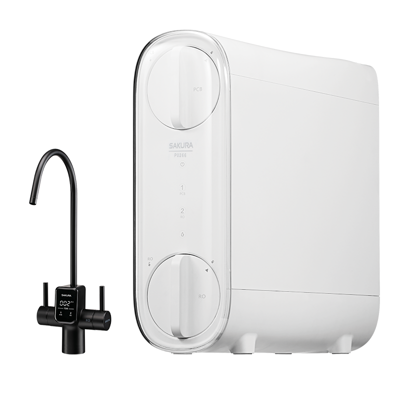 櫻花雙效RO直輸淨水器800G電子龍頭/P0266