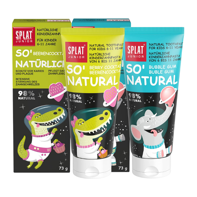 俄羅斯 SPLAT 兒童無氟牙膏 6-11歲 泡泡糖/漿果 乳牙牙膏 50ml 附發票【心心哈德】現貨 全館499超取免運｜全場下殺★滿額再享折扣