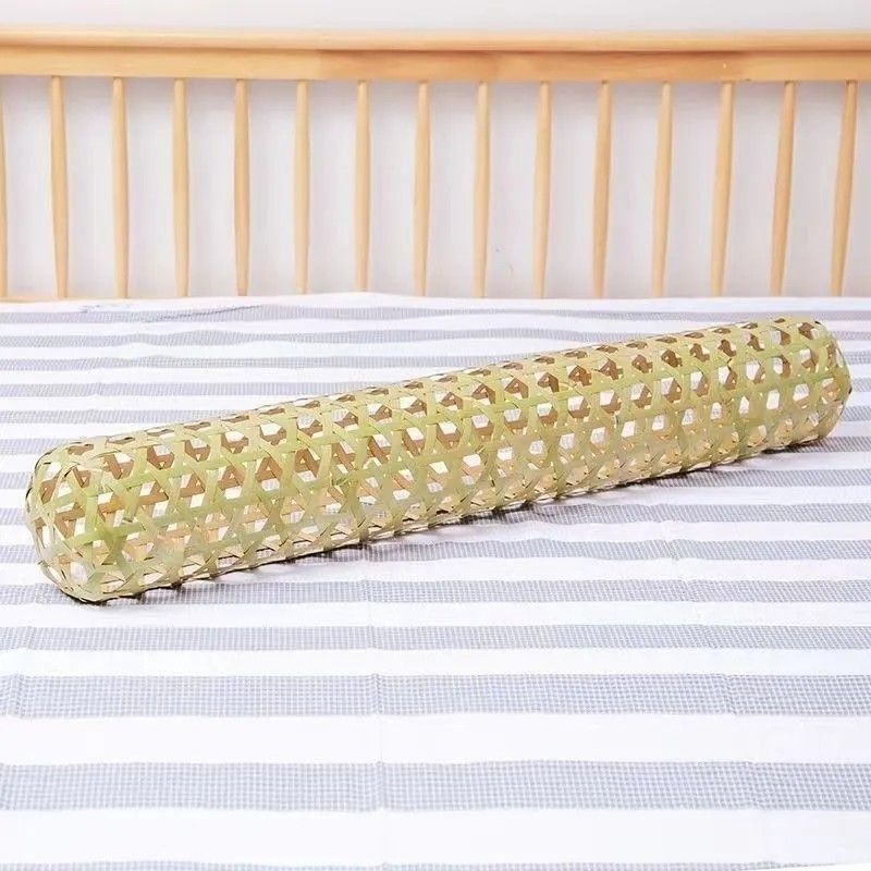 竹腰間盤突竹圓膝枕夾緩解兒童長條抱枕竹編夫人成人柱形出老人
