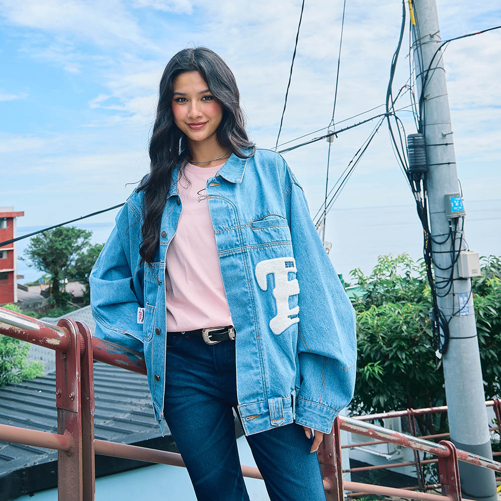 EDWIN 男款 復古牛仔夾克外套 (中古藍) 1