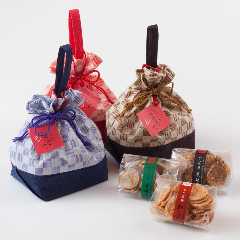 角谷製菓 三種口味巾著熟成蟹煎餅