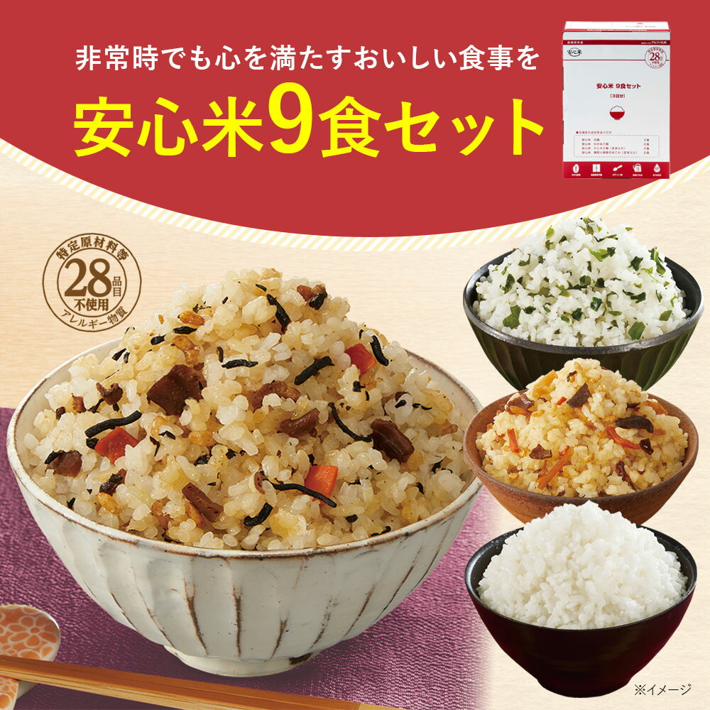 日本熱銷✨ Alpfa 乾燥米飯 9入 非常食 防災食品 防災 地震 露營 登山 緊急 避難【小福部屋】