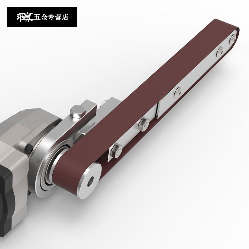 砂帶機沙帶小型diy微型迷你角磨機改裝砂紙機木工打磨刀拋光支架