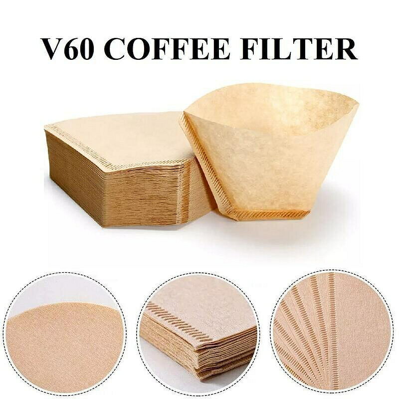 （咖啡用品與配件）10pcs V60 咖啡滴沖泡過濾器家用倒咖啡機配件 Percolator 2-4 杯