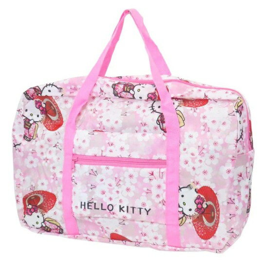 【震撼精品百貨】凱蒂貓 Hello Kitty~日本SANRIO三麗鷗 KITTY折疊旅行袋-櫻花*51440