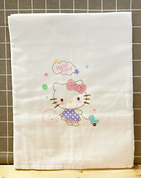 【震撼精品百貨】Hello Kitty 凱蒂貓 三麗鷗 Sanrio 紗布浴巾*07477 震撼日式精品百貨