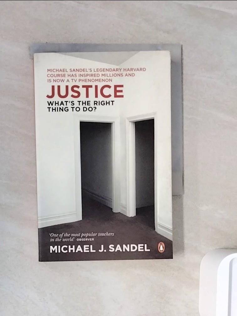 【書寶二手書T1／哲學_WNE】Justice-What's the Right Thing to Do_J Sandel